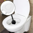thumbnail image 3 of BRIGHTFUFU Asiento de inodoro Baño Asiento de inodoro Reemplazo Asiento de inodoro EVA Cubierta de asiento de inodoro para el hogar, 3 of 7