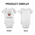 thumbnail image 3 of I Love My Kenyan Mom Cute Baby Romper Bodysuit For Boy Girl (White, 3-6 Months), 3 of 5
