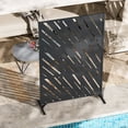 thumbnail image 1 of Modern Shade 4x6 FT Artistic Metal Privacy Screen - Slant Linea, 1 of 7