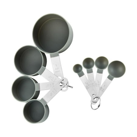 

TureClos 4Pcs Measuring Cups and 4 Pcs Measuring Spoons Coffee Sugar Scoop Cake Baking Flour Measuring Cups Spoons Kitchen Baking Tools