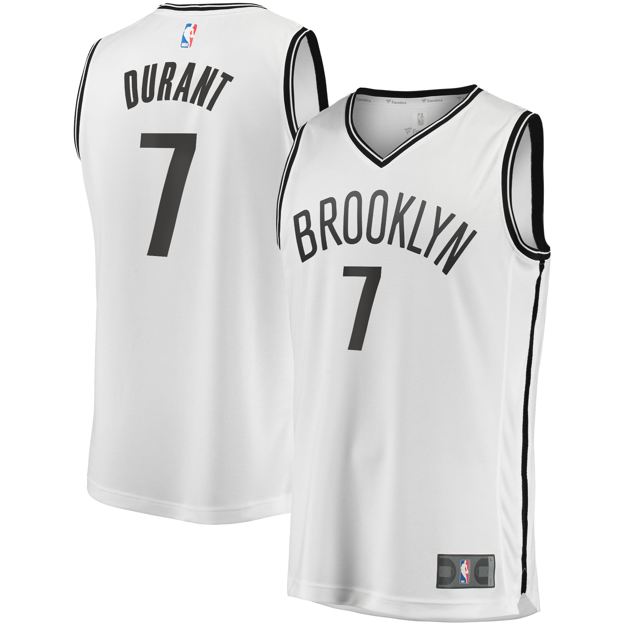 Brooklyn Nets Classic Edition Shorts Durant Sport Stitched New White/Black 