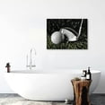 thumbnail image 5 of Acheng Black and White Golf Ball Sport Canvas Print Poster Wall Art Picture Canvas Painting for Gym Room Wall Decor Ready to Hang 16x12inch, 5 of 6