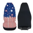 thumbnail image 4 of ZIATUBLE American Flag Starry Car Front Seat Covers 2 Pcs Polyester Vehicle Seat Cover Protectors for 4th of July Auto Interior Accessories Anti-Slip Saddle Blanket for Bucket Seat for Trucks Van, 4 of 7