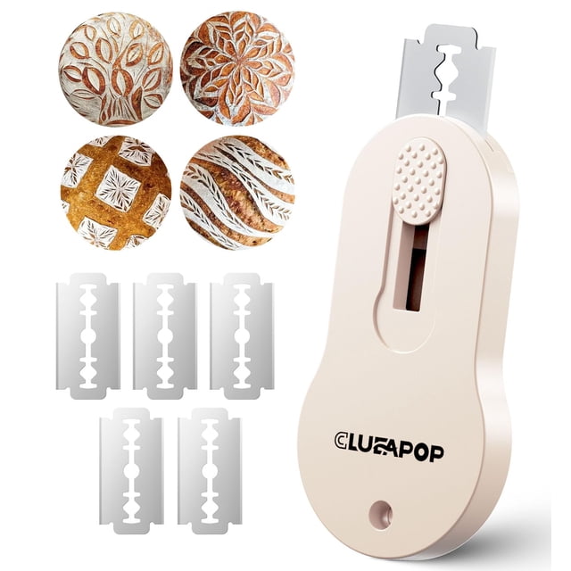 Herramienta para marcar masa Bread Lame CLUEAPOP con 5 cuchillas de afeitar