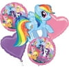 MY LITTLE PONY BALLOON BOUQUET (5 PACK)