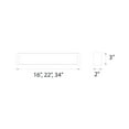 thumbnail image 3 of WAC Lighting Svelte 22" 1-Light 2700K Aluminum Bathroom Vanity Light in Chrome, 3 of 3