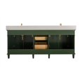 thumbnail image 5 of Legion Furniture 80" MDF/Veneer Wood Double Single Sink Vanity Cabinet in Green, 5 of 10
