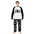 thumbnail image 4 of LuLiaMenton Couples Halloween Pajamas Set, The Boo Crew Print PJs, Long Sleeve Matching Sleepwear for Women Men, Womens 3XL, 4 of 5
