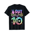 thumbnail image 1 of Peace Out Single Digits Tie Dye 10 Year Old Girl Birthday T-Shirt, 1 of 6