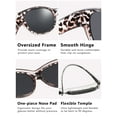 thumbnail image 4 of TINHAO Wrap Around over Sunglasses Wear over Glasses Cat-eye Polarized Fit Over Glasses Sunglasses, 4 of 8