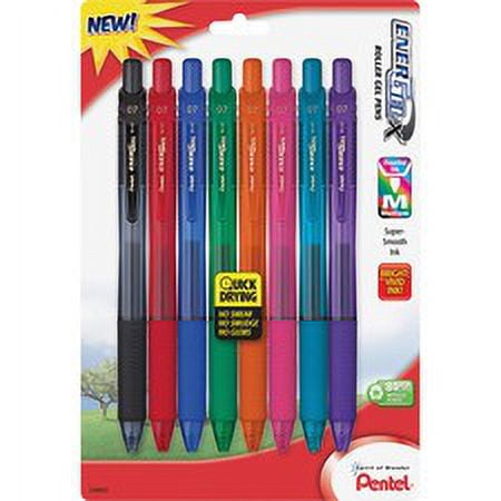 EnerGel EnerGel-X Retractable Gel Pens - Medium Pen Point - 0.7 mm Pen Point Size - Refillable - Retractable - Assorted Gel-based Ink - Assorted Barrel - Metal Tip - 8 / Pack EnerGel EnerGel-X Retractable Gel Pens - Medium Pen Point - 0.7 mm Pen Point Size - Refillable - Retractable - Assorted Gel-based Ink - Assorted Barrel - Metal Tip - 8 / Pack