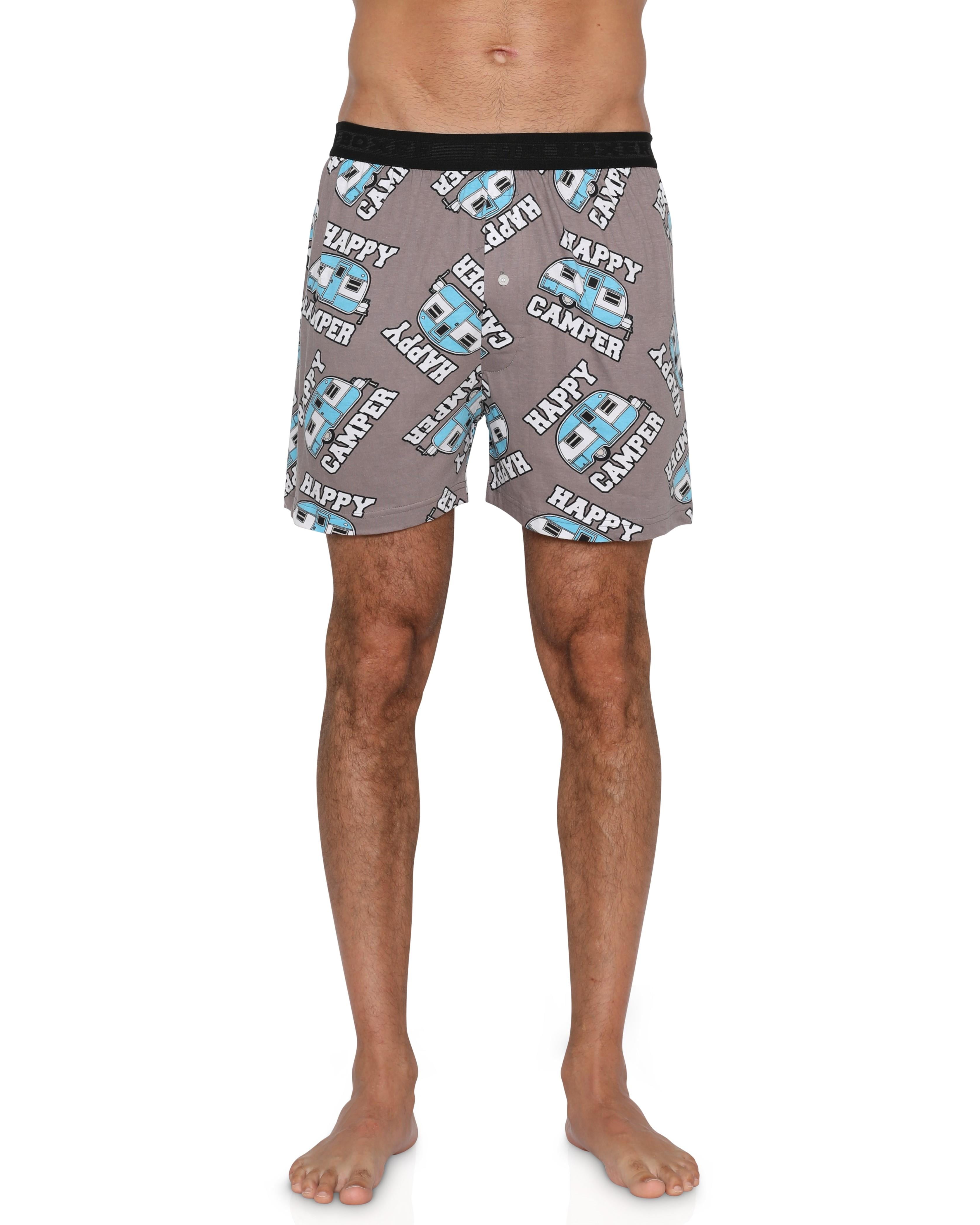 Fun Boxers Mens Boxer Shorts Novelty Cotton Briefs Fun Bottoms, Happy ...
