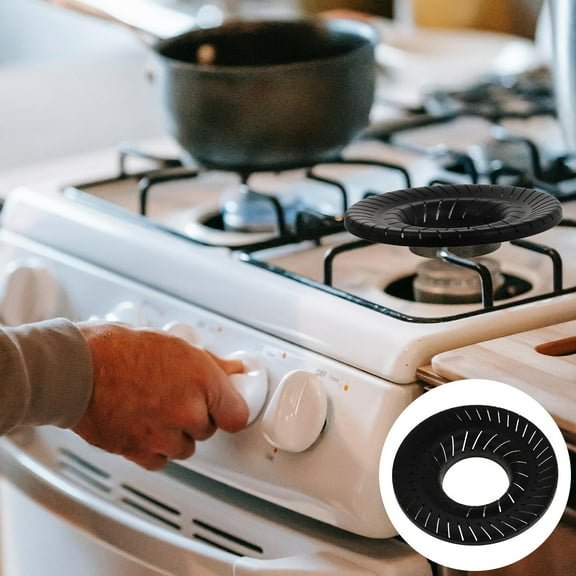 WHAMVOX Gas Stove Burner Plate Black 1 Pc 5.1x5.1x1.2in