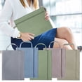 thumbnail image 1 of Handheld Book Bag Large Capacity Storage Portable Organizer, Zipper Closure, Lightweight, High-Density Nylon, Document File Holder, Multicolor, 34x24cm, 1 of 5