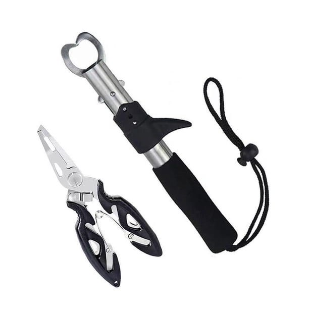 SGACAI Juego de alicates para señuelos con controlador de peces Juego de alicates para pinzas de pesca Pinza de alicate Fishi Heat