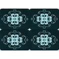 thumbnail image 1 of Ahgly Company Indoor Rectangle Patterned Deep-Sea Green Area Rugs, 6' x 9', 1 of 6