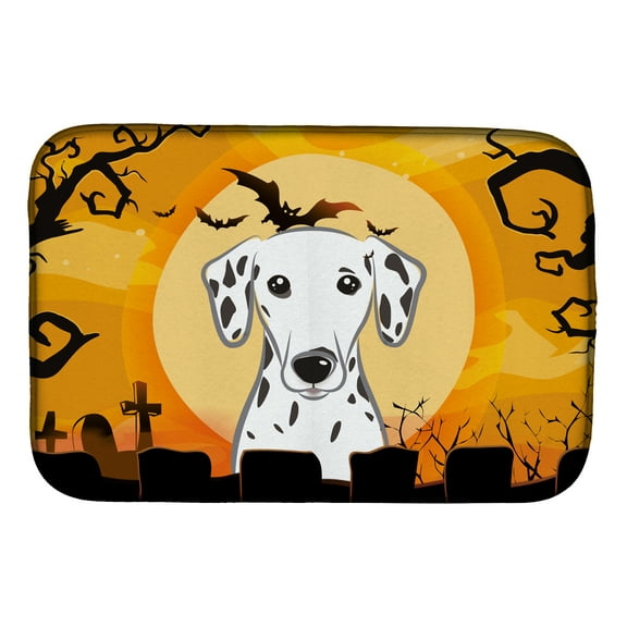 Halloween Dalmatian Dish Drying Mat