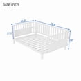 thumbnail image 5 of Mirightone Twin Bed Frames with Rails, Metal Montessori Bed with Slats Support, Low Profile with Removable Bed Rails for Bedroom, White, 5 of 8