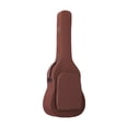thumbnail image 1 of Bolsa de guitarra impermeable con asa lateral para guitarra acústica de 40 y 41 pulgadas marrón, 1 of 9