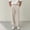 Beige, variant on Men's Casual Baggy Dress Pants Pleated Wide Leg Relaxed Fit Slacks Expandable Waist Work Suit Trousers Zipper Fly Beige