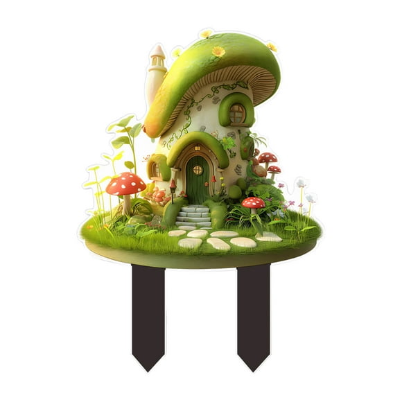 Estaca Decorativa Acrílica Con Ranura Para Tarjetas Para Jardín Exterior, Para Fiestas En El Jardín Y Bodas