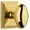 Gold, variant on Grandeur 873148 Eden Prairie Solid Brass Privacy Door Knob Set - Grey
