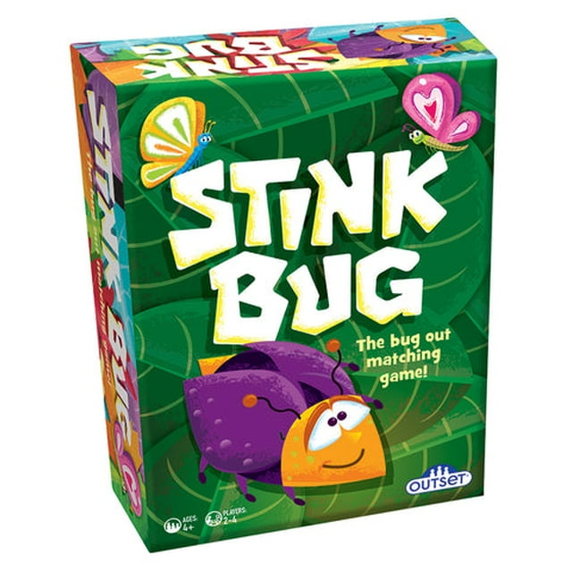 Outset Média Stink bug, Jeu de Matchig Ultime pour Enfants, 2 à 4 Joueurs, 4 Ans et Plus