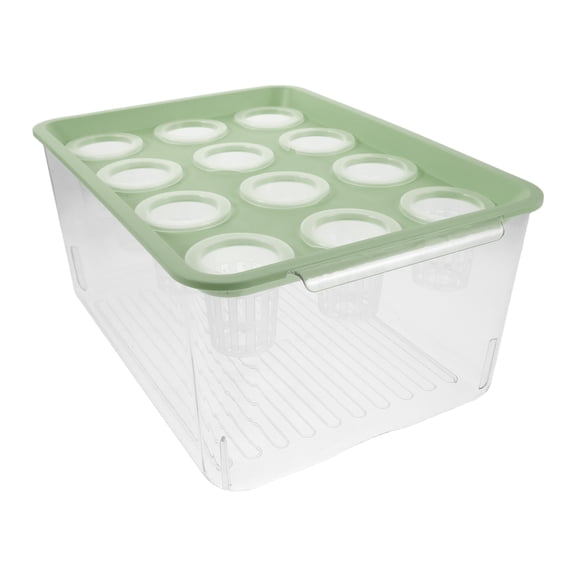 WEAVILUX Indoor Aquaponics Garden Fish Tank with Built in Planting Area and Protective Lid