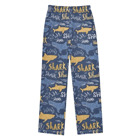 joogoo Sharks-s1 Kids Pajama Pants Pj Bottoms Boy Girls Sleepwear Lounge L
