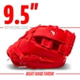 thumbnail image 3 of Franklin Sports RTP Kids Teeball Glove + Ball Set - Boys + Girls Mitt - 9.5" Righty - Red, 3 of 7