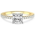 thumbnail image 3 of IGI Certified 3 Carat Cushion Shape Lab Grown Diamond Engagement Ring | 14K Yellow Gold | Jia Secret Double Halo Eternity Lab Diamond Ring | FG-VS1-VS2 Quality Friendly Diamonds, 3 of 5