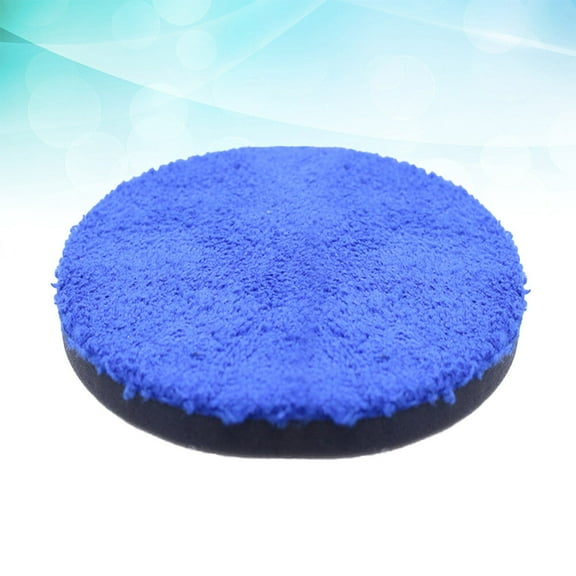FRCOLOR Blue Sponge Fiber Waxing and Polishing Pads for Car Use 4 Inch