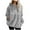 Gray, variant on Womens Sherpa Pullover Hoodie Casual Oversized Fuzzy Hoodies with Pockets Fluffy Fleece Sweatshirt Outwear, M Blue