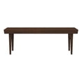 thumbnail image 1 of Allora Mid-Century Solid Teak Wood Rectangular Bench in Walnut, 1 of 6