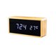thumbnail image 1 of LED Tecnología de bambú de madera real Control de sonido de temperatura electrónica Reloj de espejo con alarma sidaley DZ4618-01, 1 of 2