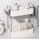 thumbnail image 3 of Estante de almacenamiento de baño de 2 niveles, organizador de mostrador, estante de especias de cocina, organizador de cosméticos, 3 of 7
