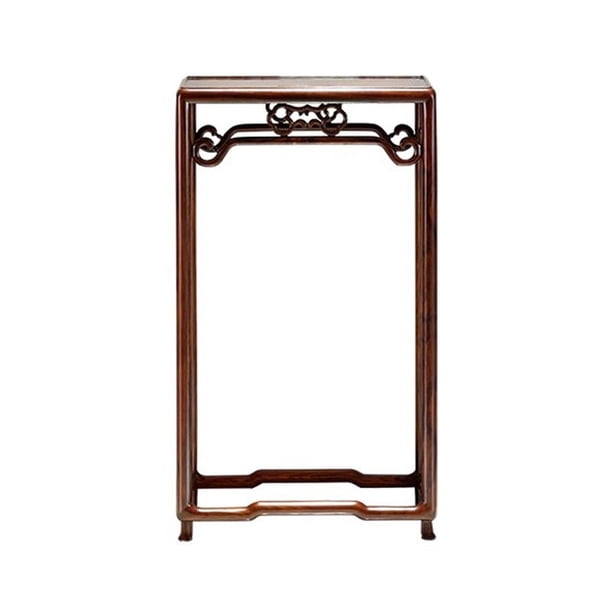 Base rectangular for exhibición de bonsáis de secuoya, soporte for plantas con tallado calado de estilo chino