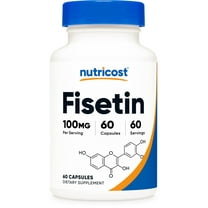 Nutricost Fisetin Capsules (60 Capsules / 100 mg Fisetin Per Serving) | Natural Polyphenol Antioxidant - Non-GMO, Gluten Free, and Vegan Friendly Supplement