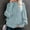 Blue, variant on Babysbule Plus Size Womens Sweaters Women Casual Solid Long Sleeve Thick Knit Pullover Crewneck Sweater Coat Women's Fashion