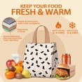 thumbnail image 5 of Dachshund Dog Insulated Lunch Bag for Women & Adults,Large Portable Soft Cooler Lunch Bag,Thermal Food Storage Tote with Pearl Cotton,8.66L,8.75x5.75x9.5 Inch, 5 of 6