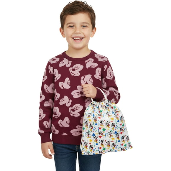 Set de Sudadera y Mochila tipo Morral de Mickey Mouse