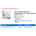 thumbnail image 2 of Auto Trans Master Repair Kit - Compatible with 1965 - 1966 Oldsmobile Starfire 7.0L V8, 2 of 2