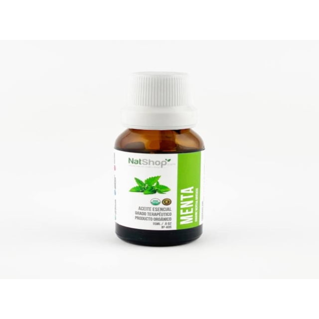 ACEITE ESCENCIAL DE MENTA, 100% ORGÁNICO Natshop ACEITE ESCENCIAL DE MENTA, 100% ORGÁNICO