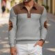 thumbnail image 1 of Ceisia Men Color Block Long Sleeve Zipper Casual Daily Outdoor Versatile Gift Fashion Athletic Top, 1 of 9