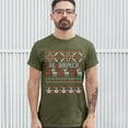 thumbnail image 3 of Tee Hunt Ok Boomer T-shirt Christmas Ugly Sweater Funny Gen Z Millenials Men's Tee, Military Green, X-Large, 3 of 5
