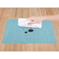 thumbnail image 3 of REGALWOVEN Set of 8 Placemats, Placemats for Kitchen Dining Table Decor Washable Heat Resistant Table Placemats Wipeable Place Mat Blue 18*12in, 3 of 7