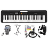 Casio CT-S200BK EPA 61-Key Premium Keyboard Package with Headphones, Stand, Power Supply, 6-Foot USB Cable and eMedia Instructional Software, Black