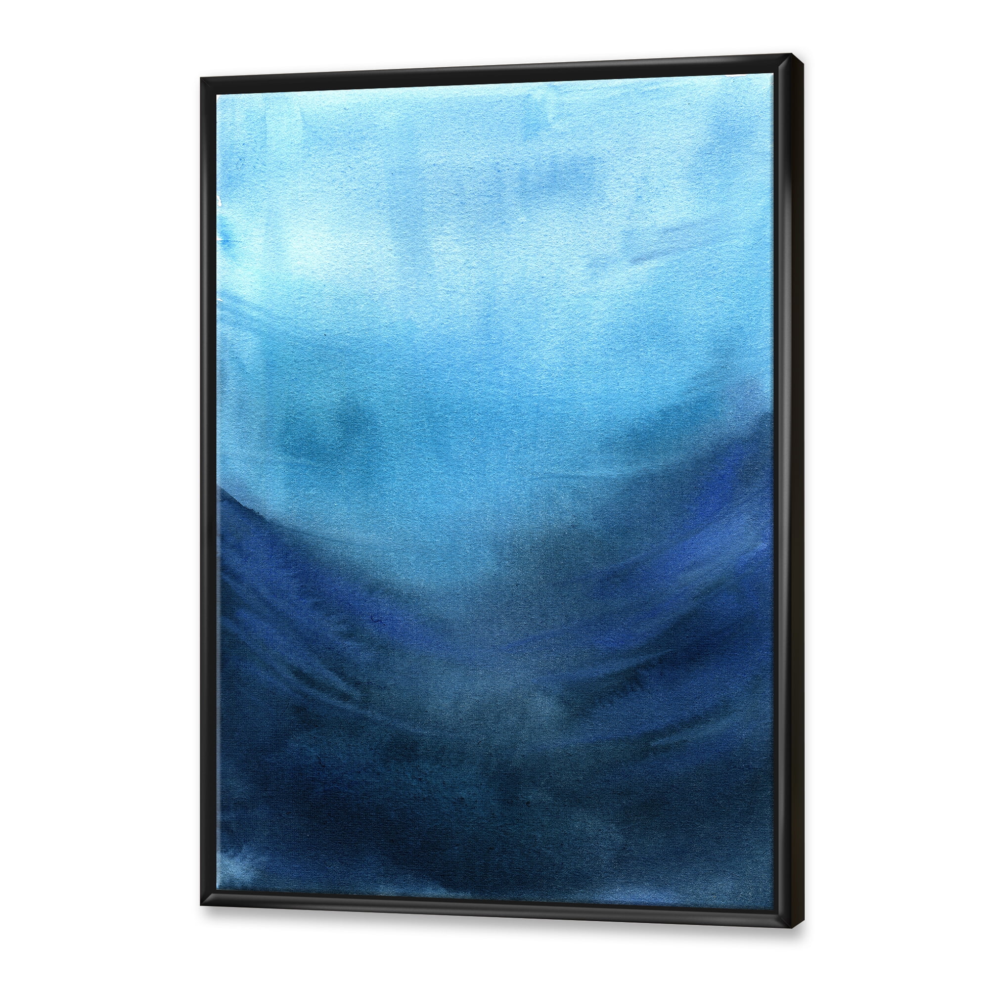Designart 'Aquatic Underwater Compostion' Nautical & Coastal Framed Canvas Wall Art Print