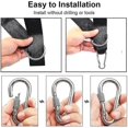 thumbnail image 4 of Tree Swing Hanging Straps Kit 2x5ft Heavy Duty Swing Hanger With Carabiners, Tree Protectors And Swivel Hook, 4 of 5