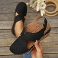 thumbnail image 2 of Hurxie Women Comfortable Flat Sandals: Dressy Summer Sandal - Closed Toe Fisherman Sandals Black 41, 2 of 7